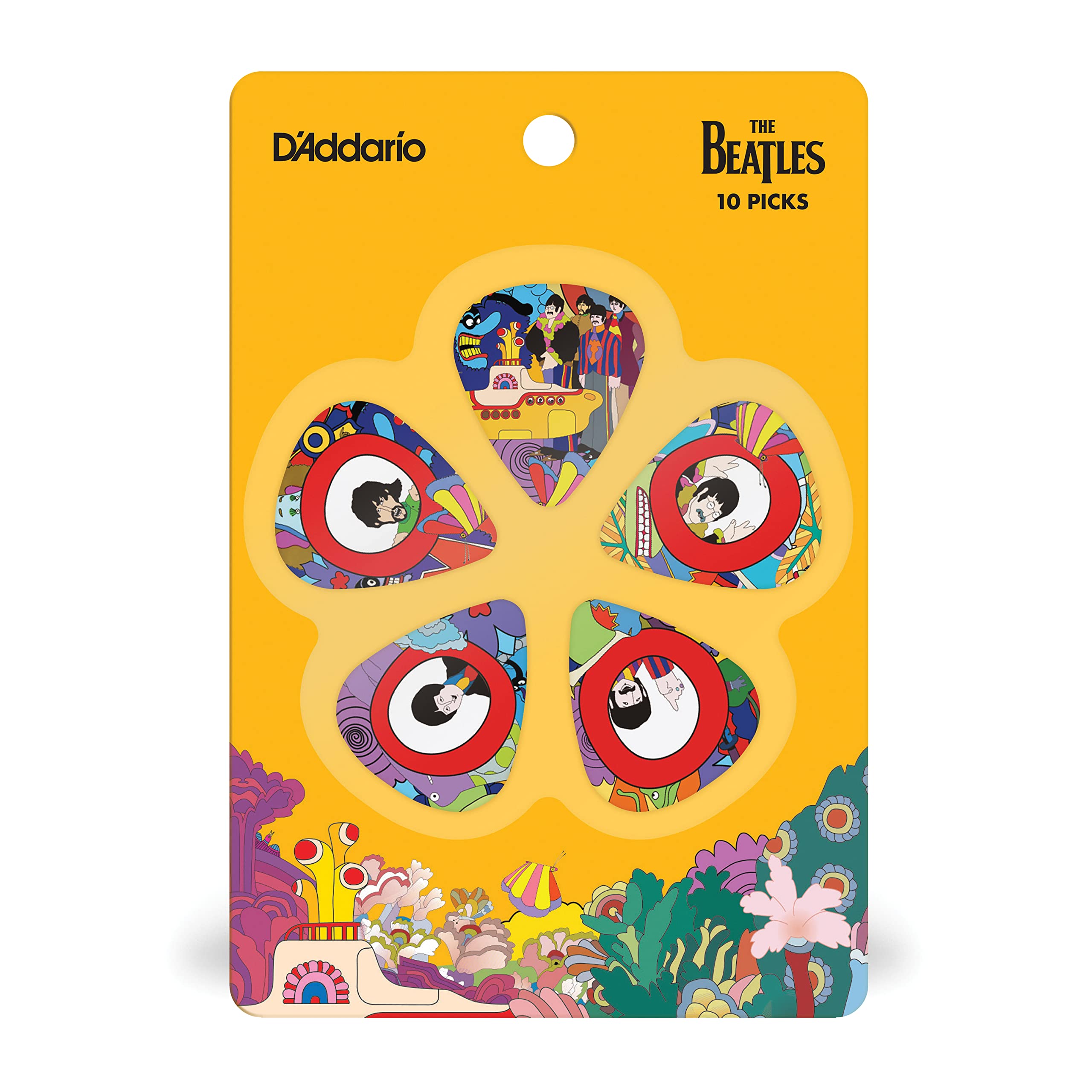 D'Addario Beatles Guitar Picks - The Beatles Collectable Guitar Picks - Yellow Submarine - Light - Image 3