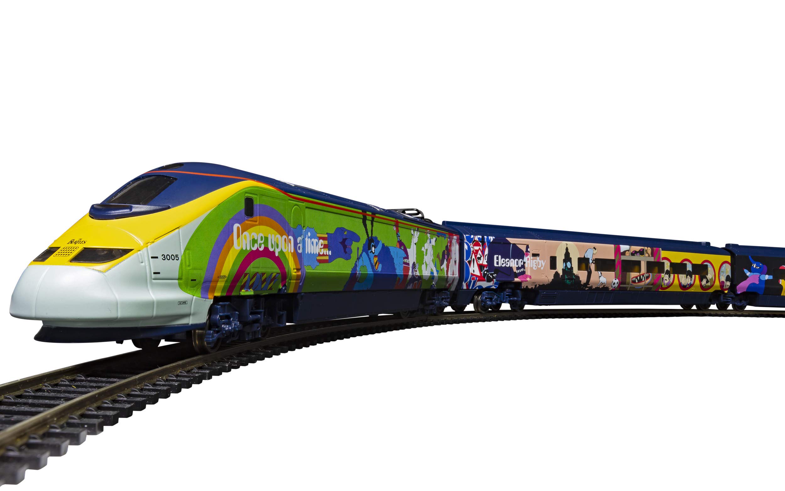 Hornby Electric Train Set - R1253T The Beatles Yellow Submarine - OO Gauge Train Starter Sets, Adult Vintage Trains, Small Hobby Model for Adults - with Tracks, MidiMat, Connecting Track, Controller - Image 5
