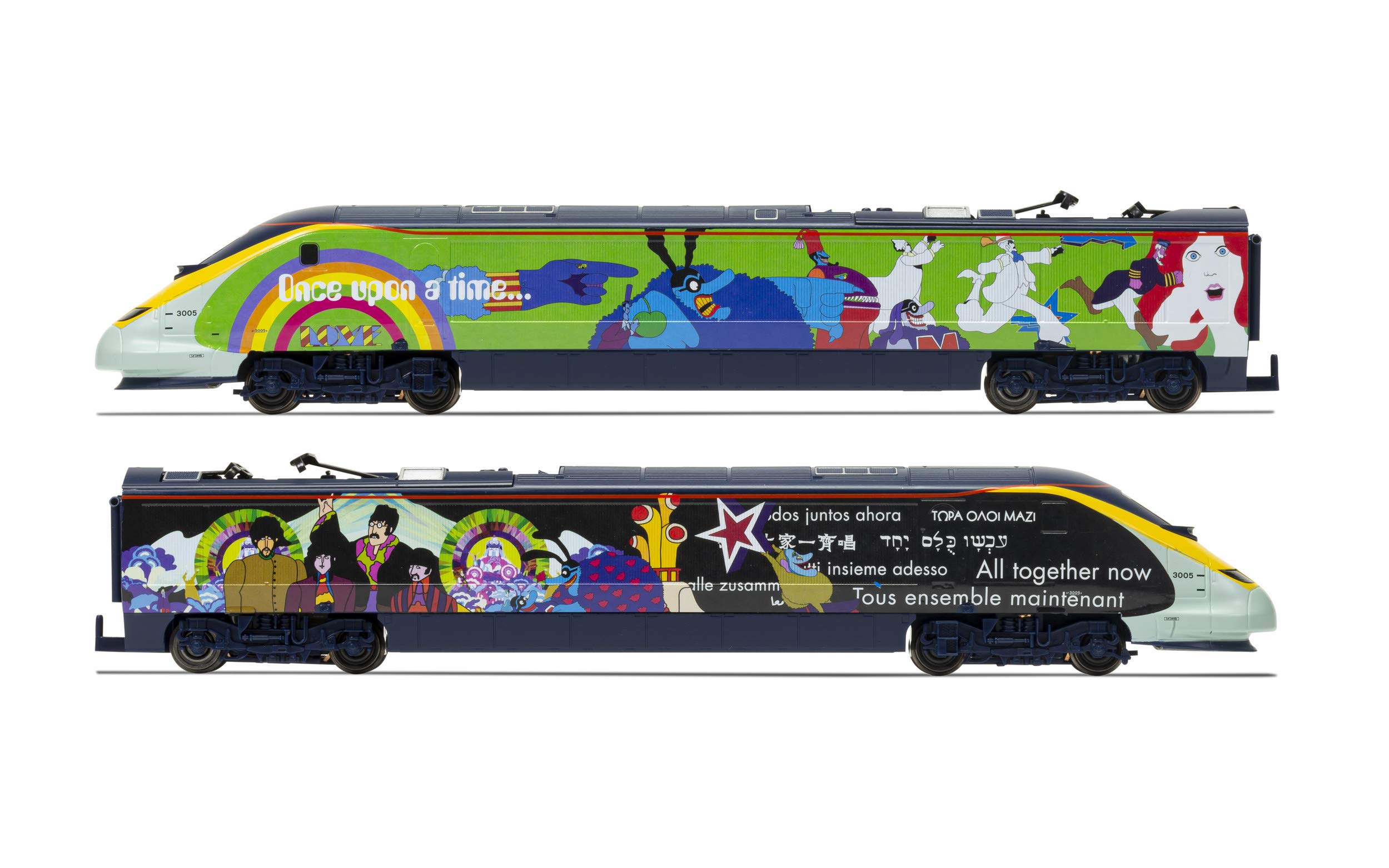 Hornby Electric Train Set - R1253T The Beatles Yellow Submarine - OO Gauge Train Starter Sets, Adult Vintage Trains, Small Hobby Model for Adults - with Tracks, MidiMat, Connecting Track, Controller - Image 7