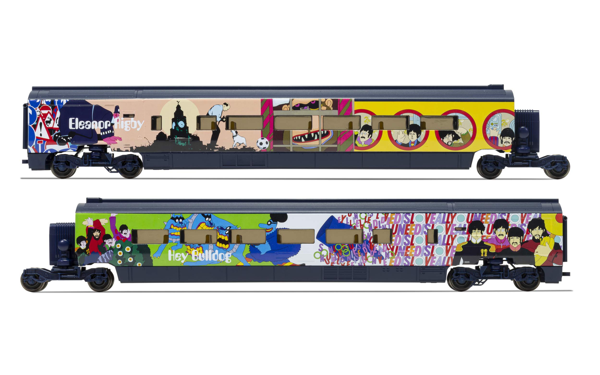 Hornby Electric Train Set - R1253T The Beatles Yellow Submarine - OO Gauge Train Starter Sets, Adult Vintage Trains, Small Hobby Model for Adults - with Tracks, MidiMat, Connecting Track, Controller - Image 8