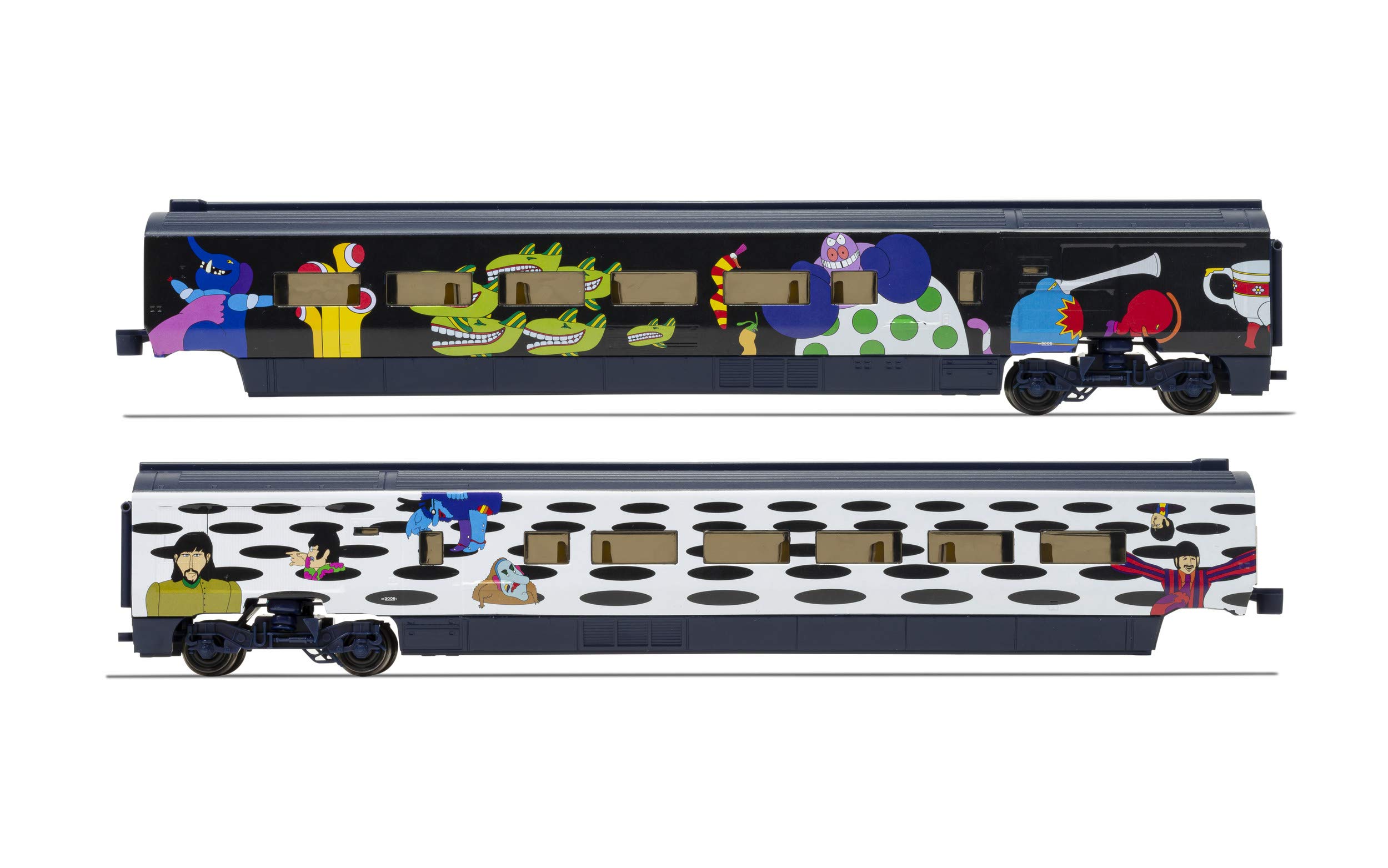 Hornby Electric Train Set - R1253T The Beatles Yellow Submarine - OO Gauge Train Starter Sets, Adult Vintage Trains, Small Hobby Model for Adults - with Tracks, MidiMat, Connecting Track, Controller - Image 9