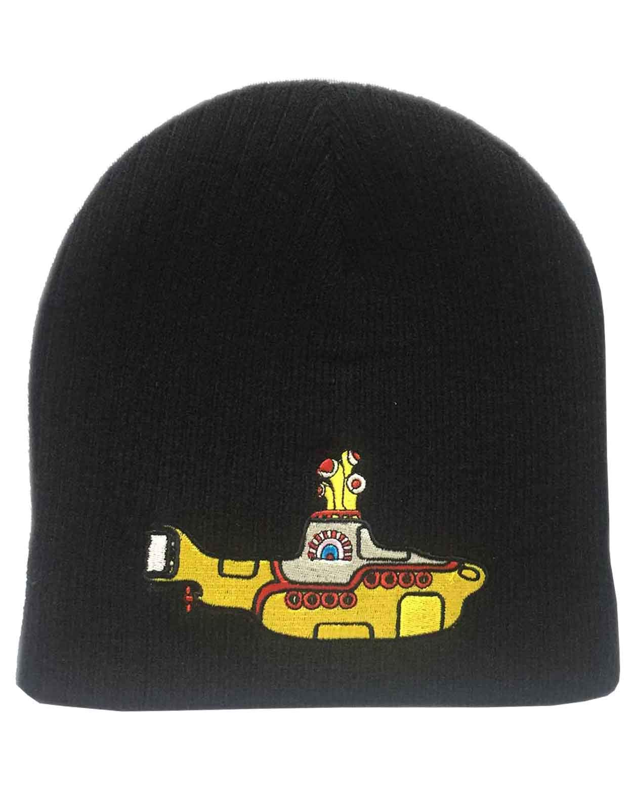 The Beatles Beanie Hat Yellow Submarine Logo Official Black Unisex Size One Size - Image 2