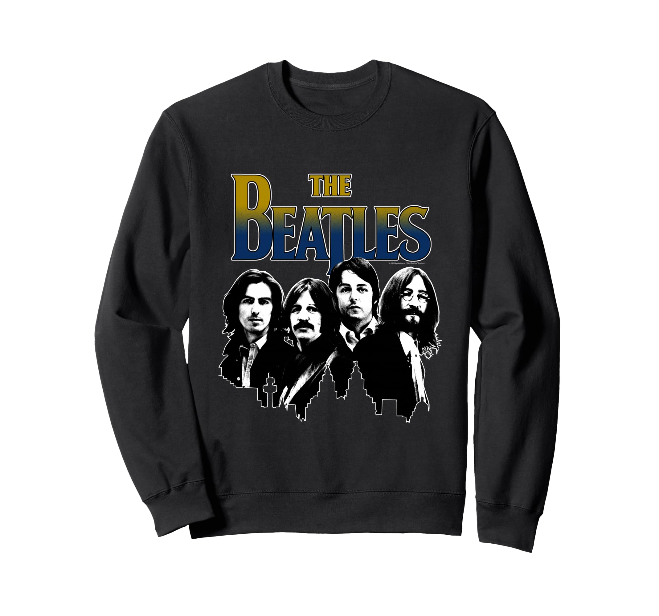 The Beatles Black and White Skyline Sweatshirt