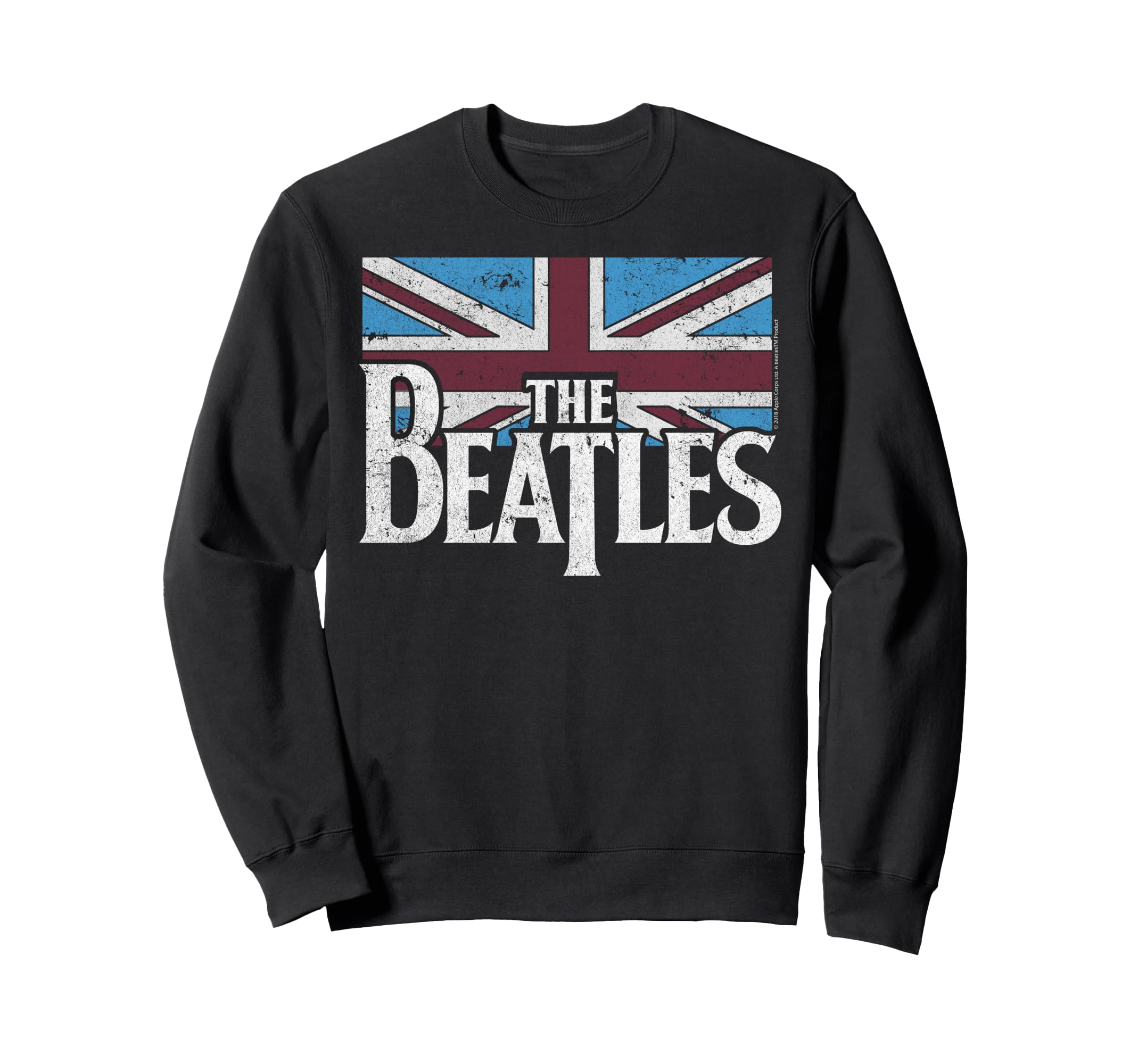 The Beatles - British Flag Red, White, and Blue Sweatshirt