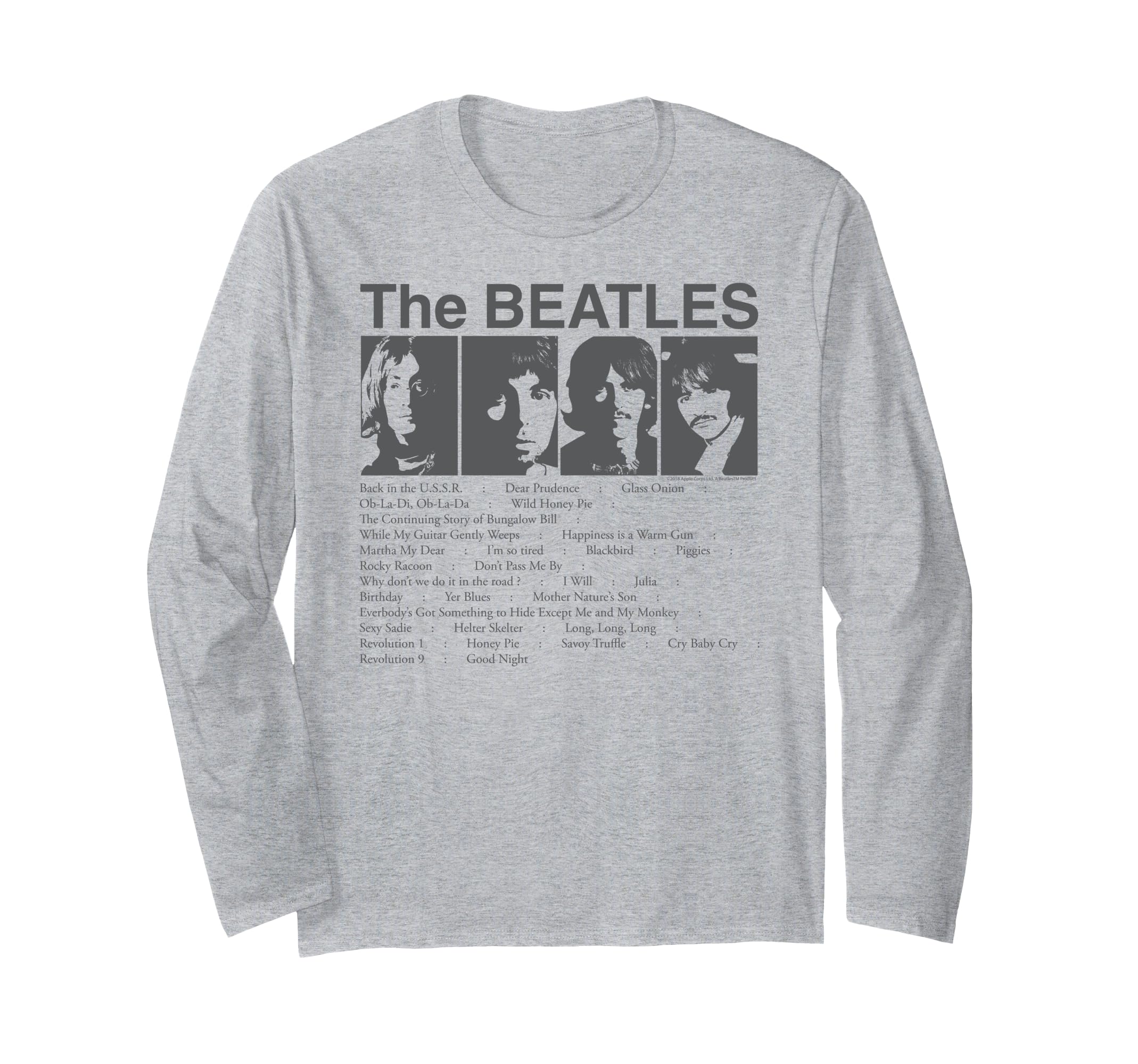 The Beatles Song List Long Sleeve T-Shirt Long Sleeve T-Shirt