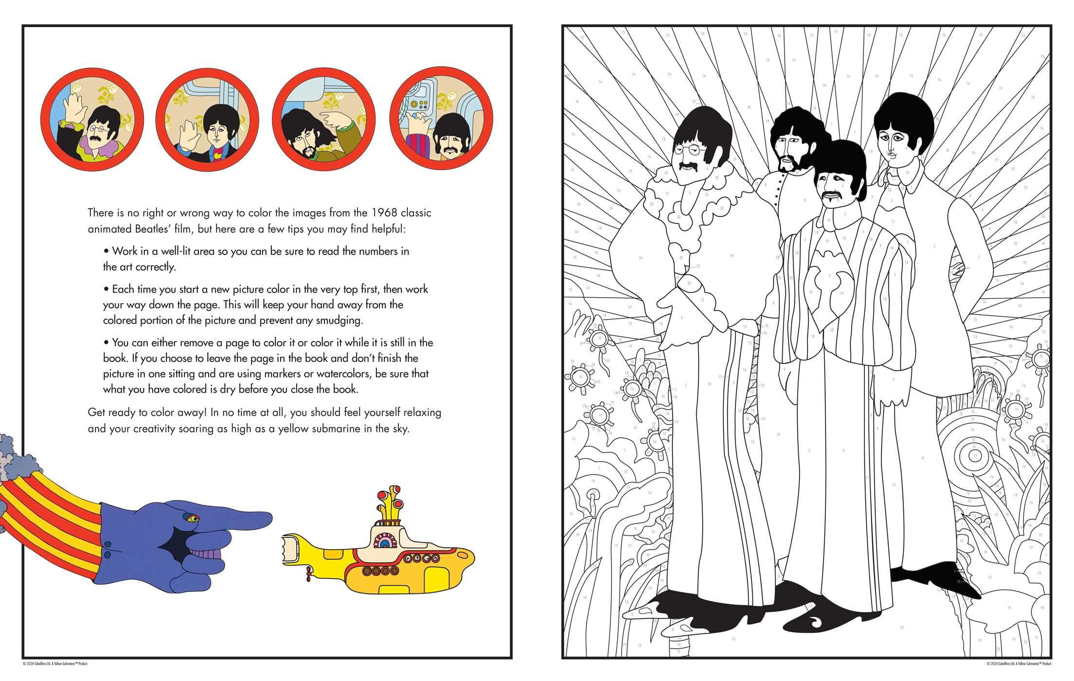 The Beatles Yellow Submarine Color By Numbers - Image 3