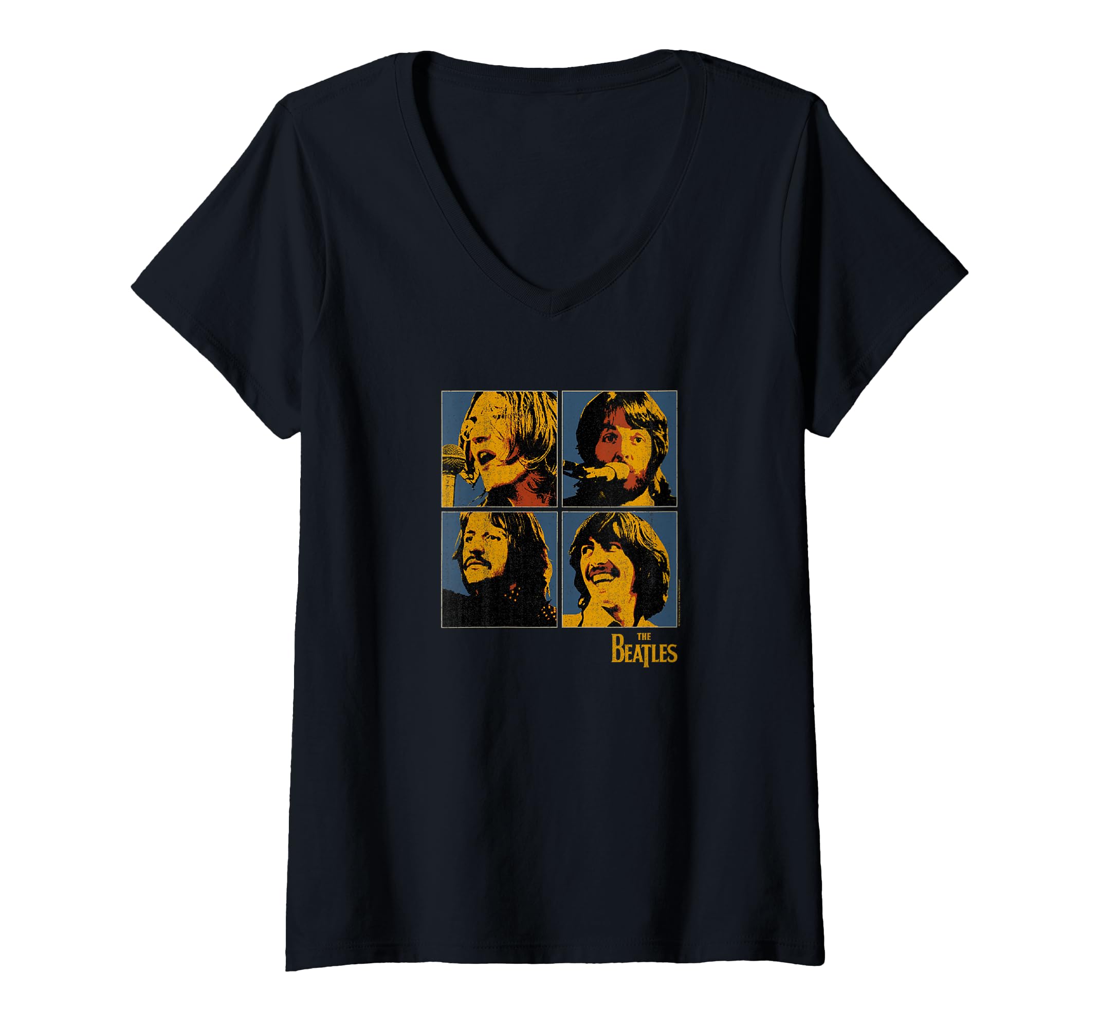 Women's The Beatles Music - Let it Be V-Neck T-Shirt